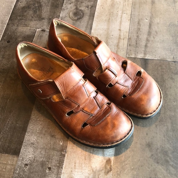 Finn Comfort brown leather shoes - Picture 1 of 11